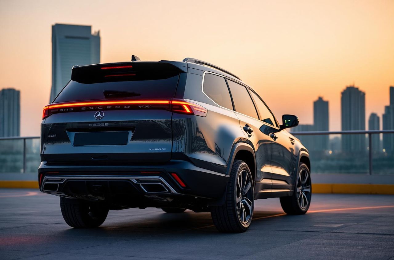 Exceed VX 2026 — rear three-quarter at dusk