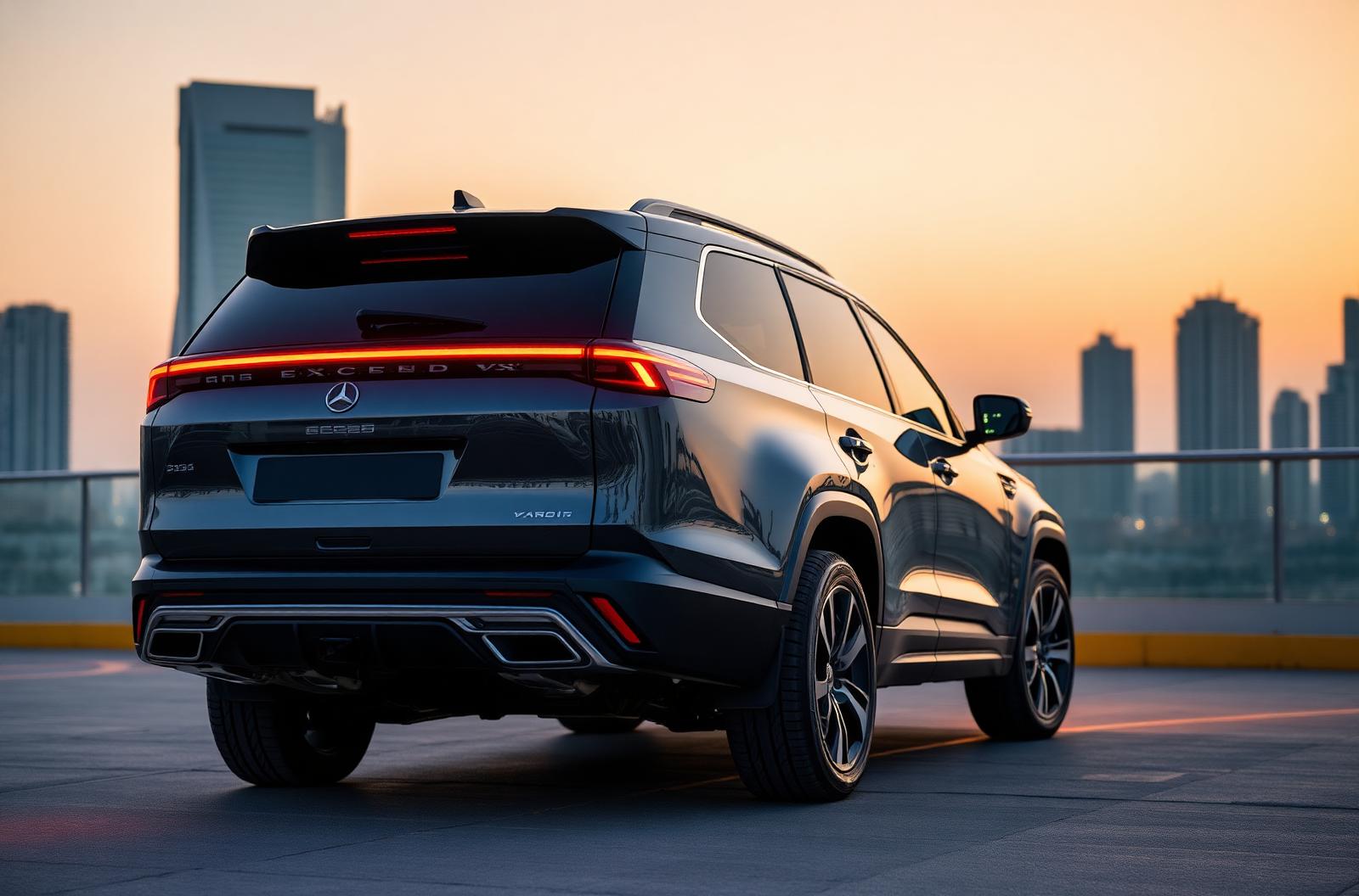 Exceed VX 2026 — rear three-quarter at dusk