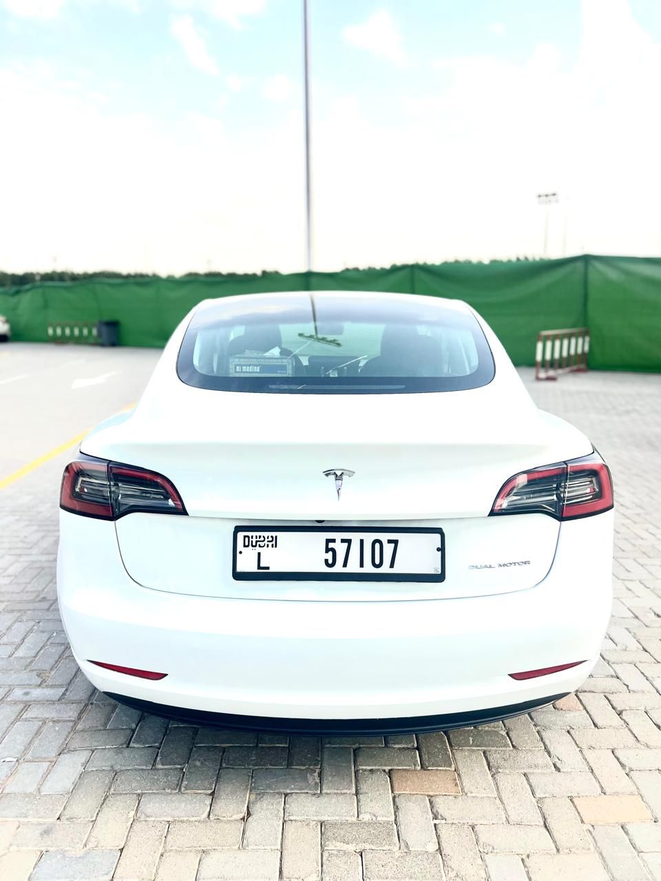 Tesla Model 3 — rear view